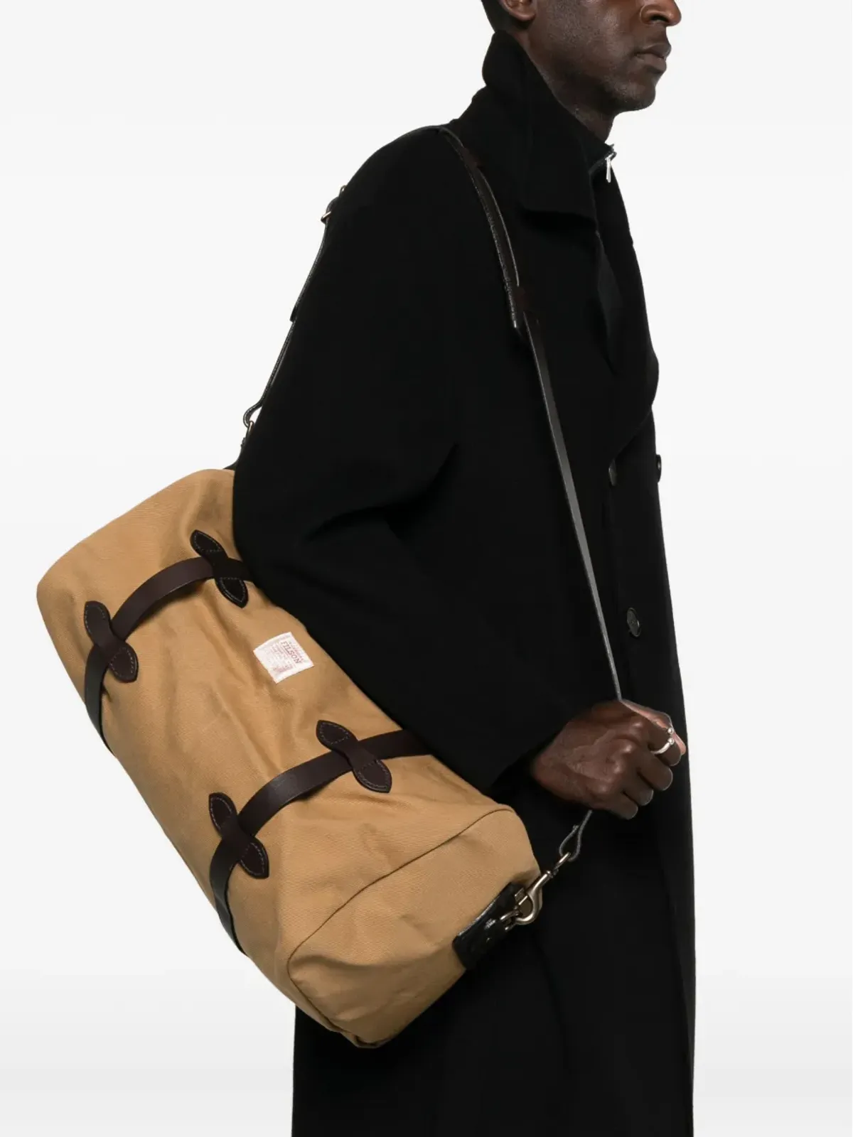 Filson レザー・ストラップ・トートバッグ - 画像2