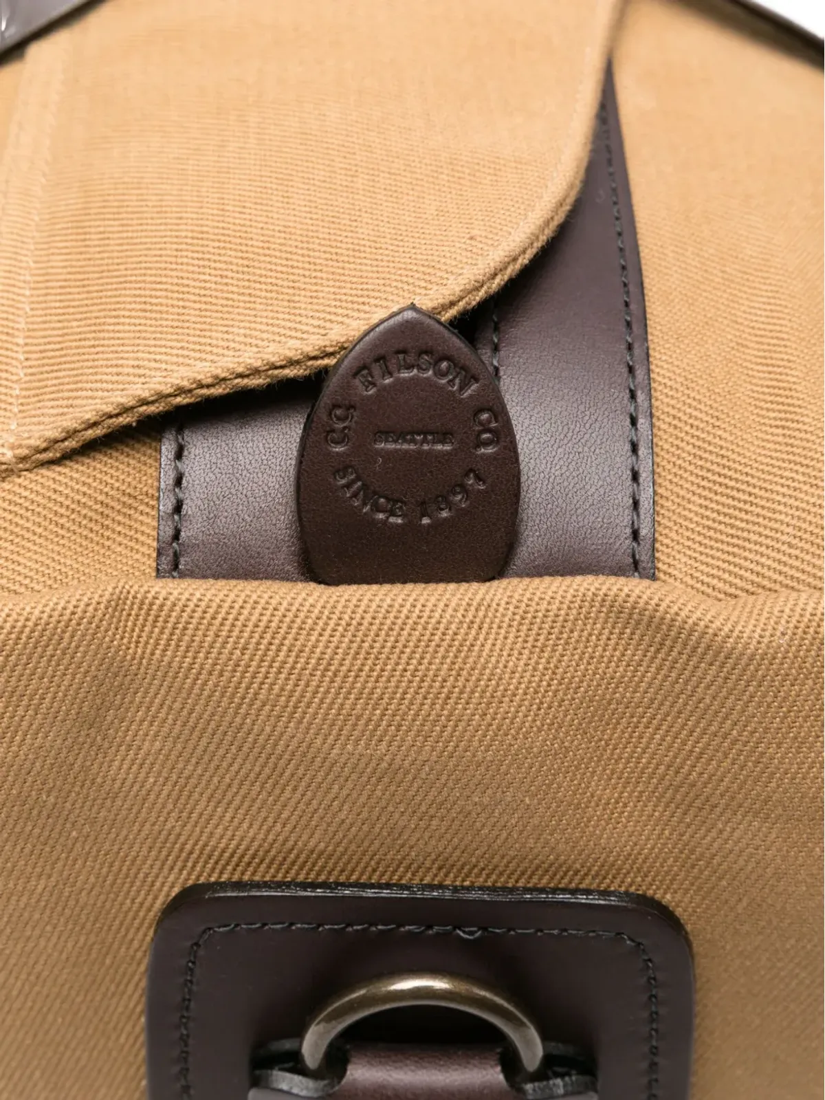 Filson レザー・ストラップ・トートバッグ - 画像4