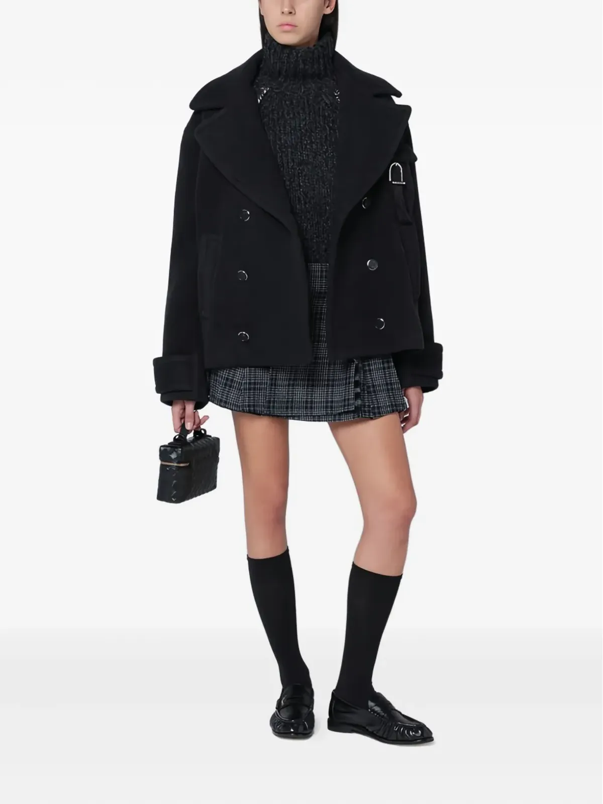 Durazzi Milano プリーツチェックミニスカート - 画像2