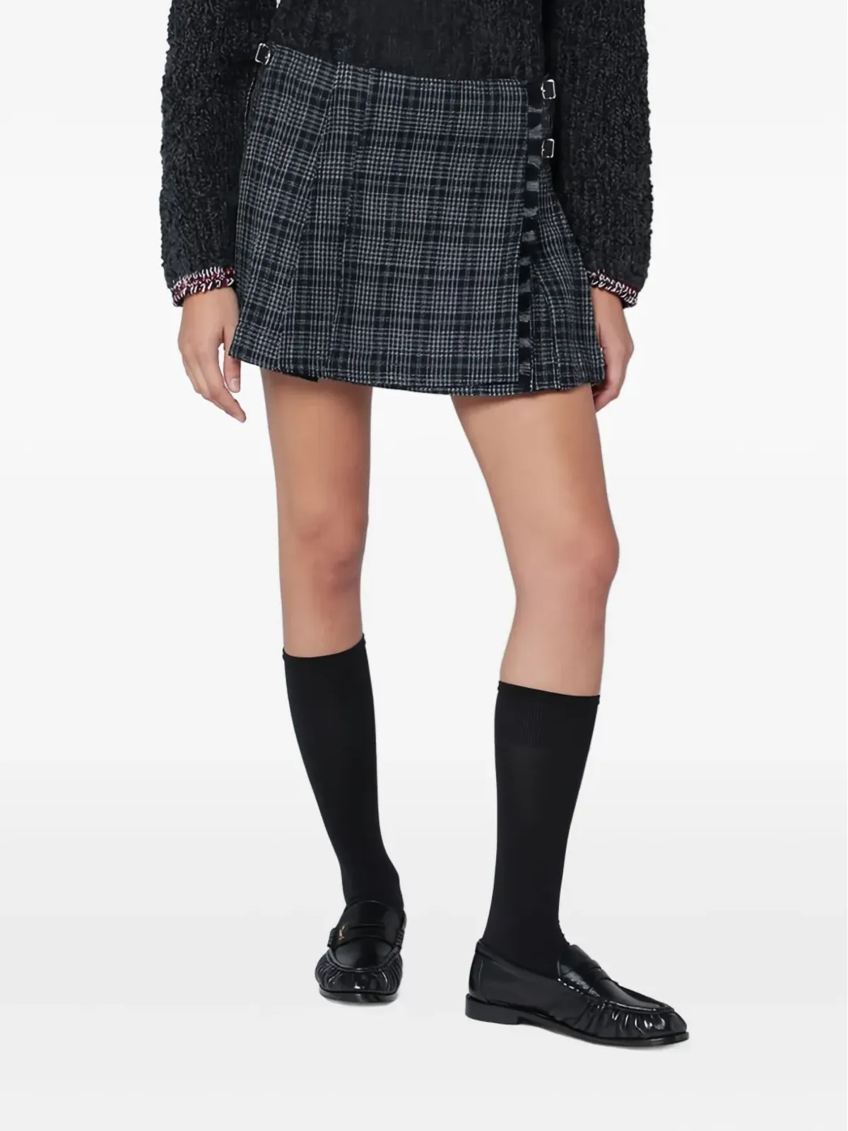 Durazzi Milano プリーツチェックミニスカート - 画像3