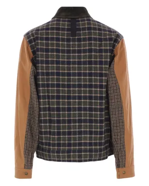 Junya Watanabe MAN チェック柄パネルキャンバスジャケット - サムネイル2