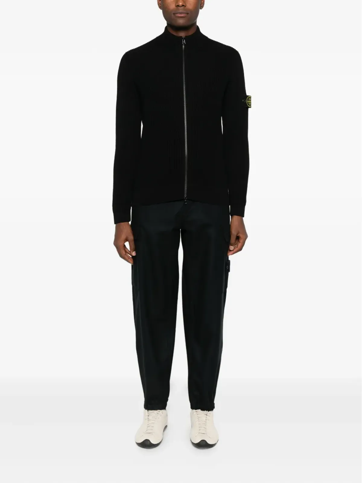 Stone Island フランネルカーゴパンツ ブルー - 画像2