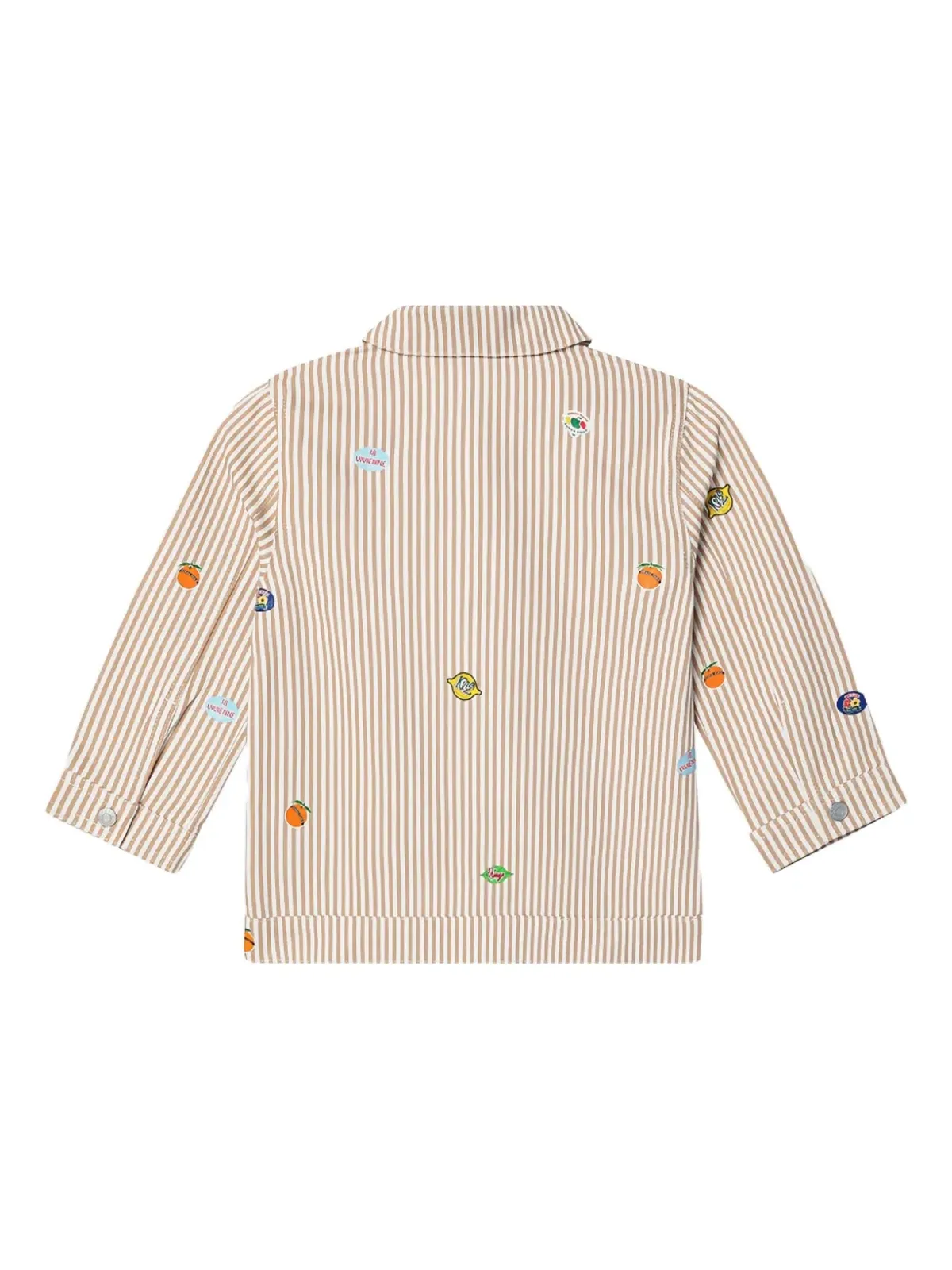 Kenzo Kids デニムジャケット（ストライプアップリケデザイン） - 画像2