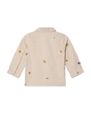 Kenzo Kids デニムジャケット（ストライプアップリケデザイン） - サムネイル2