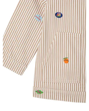 Kenzo Kids デニムジャケット（ストライプアップリケデザイン） - サムネイル3