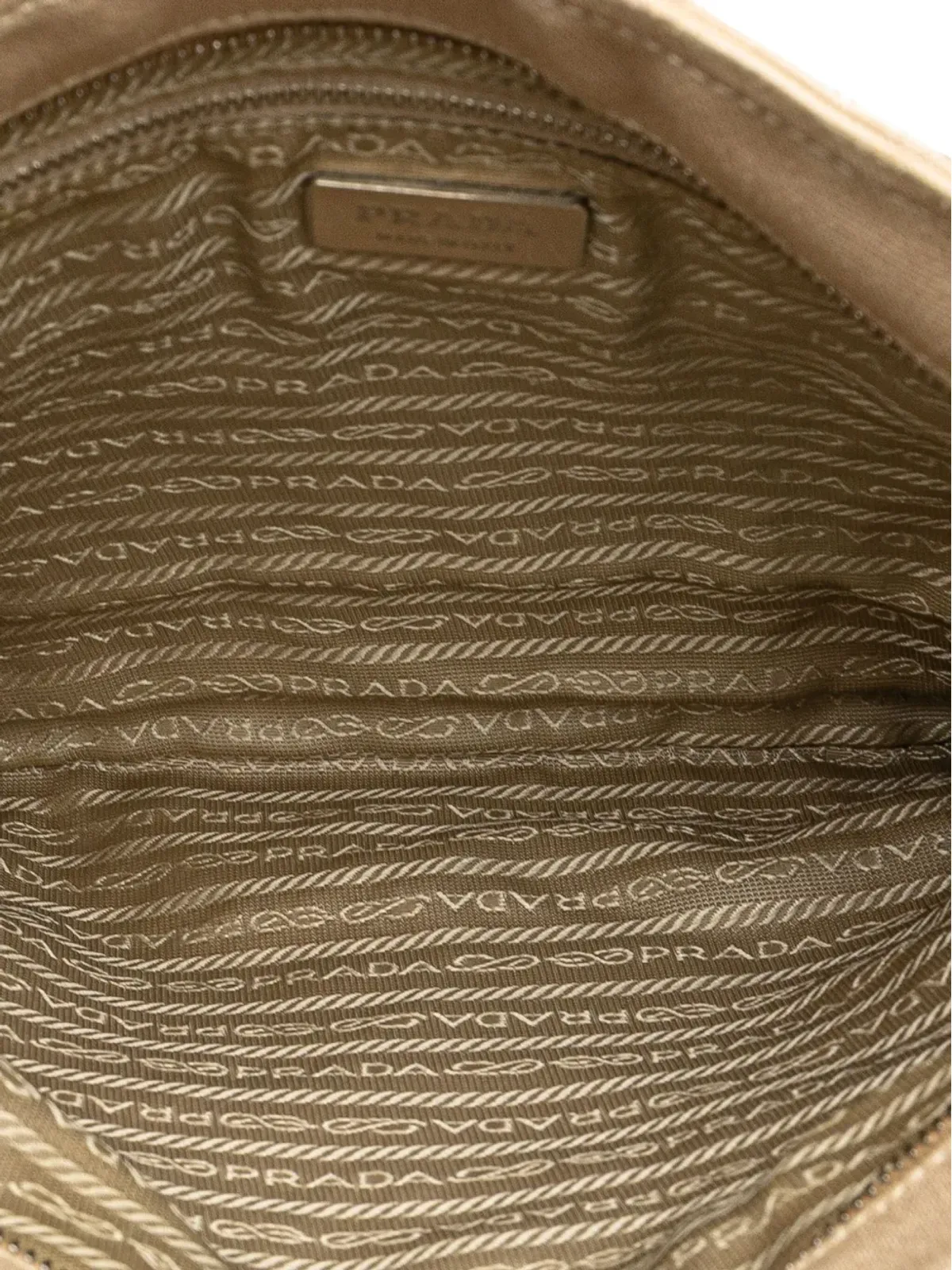 Prada Pre-Owned 2010-2020 Cinghiale Trimmed Canvas Canapa tote bag - Brown - 画像5