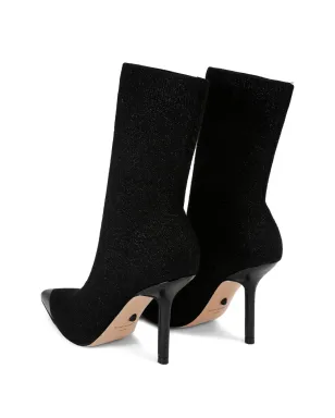 Kurt Geiger London Regent Point メタリック・ポインテッド・ソックブーツ - サムネイル3