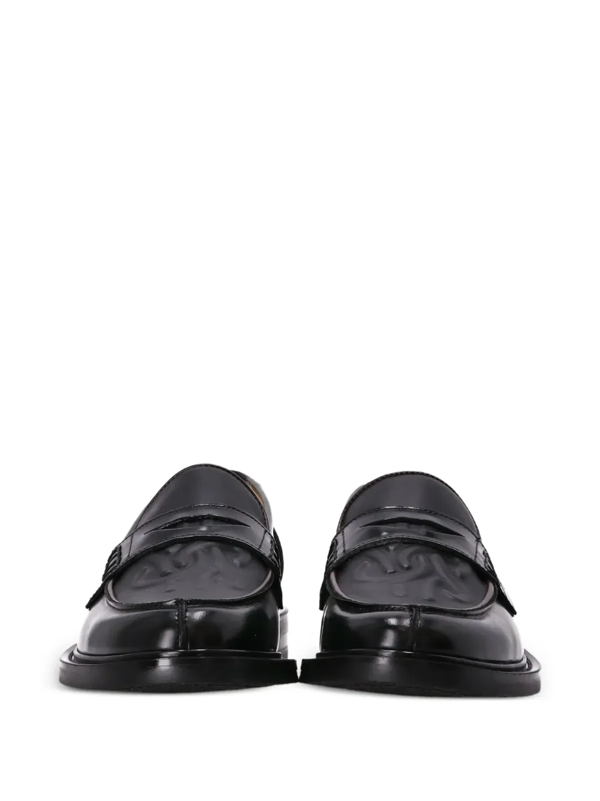 Filling Pieces レザー ローファー（ブラック） - 画像4