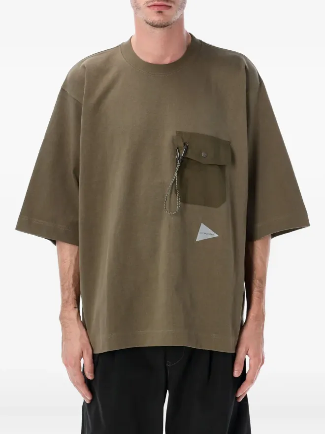 and wander and Wander ポケット付きTシャツの商品画像