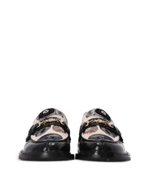 Filling Pieces グラフィックパターン レザー ローファー - サムネイル4