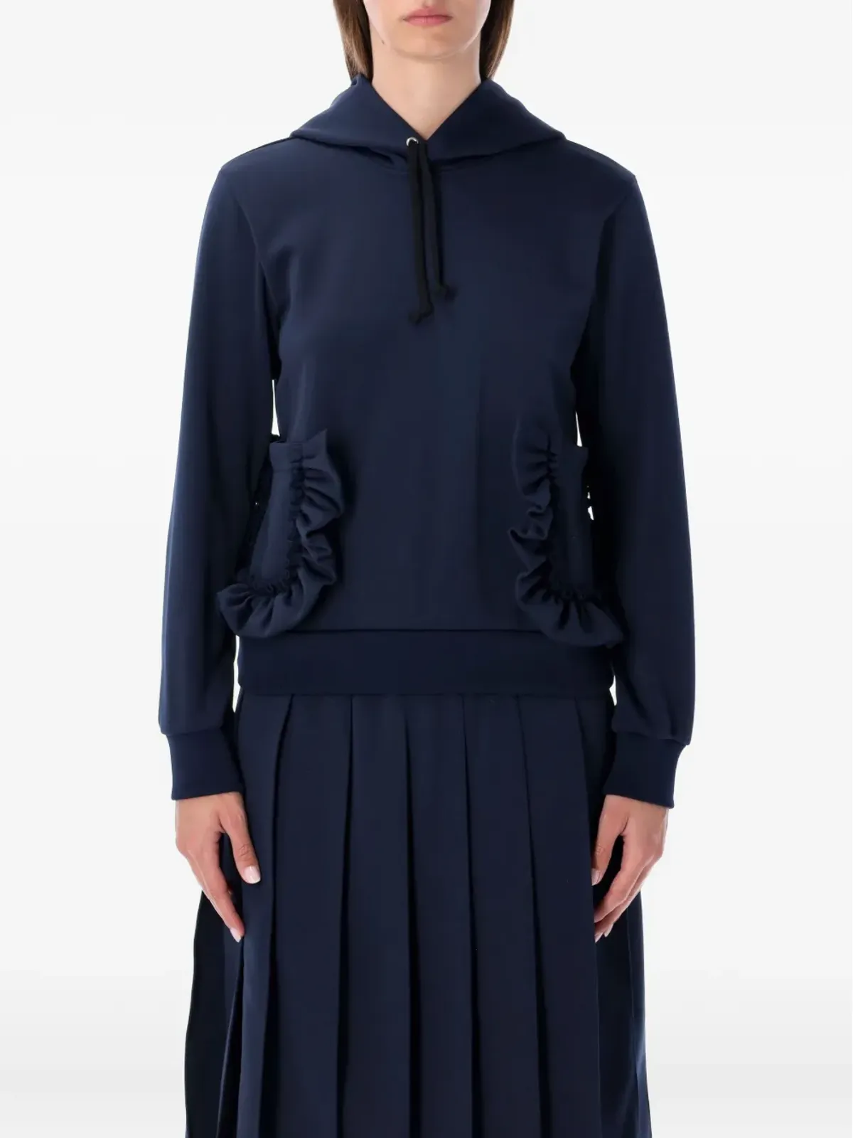 Comme Des Garçons Girl フリル付きフードニットウェア - 画像1