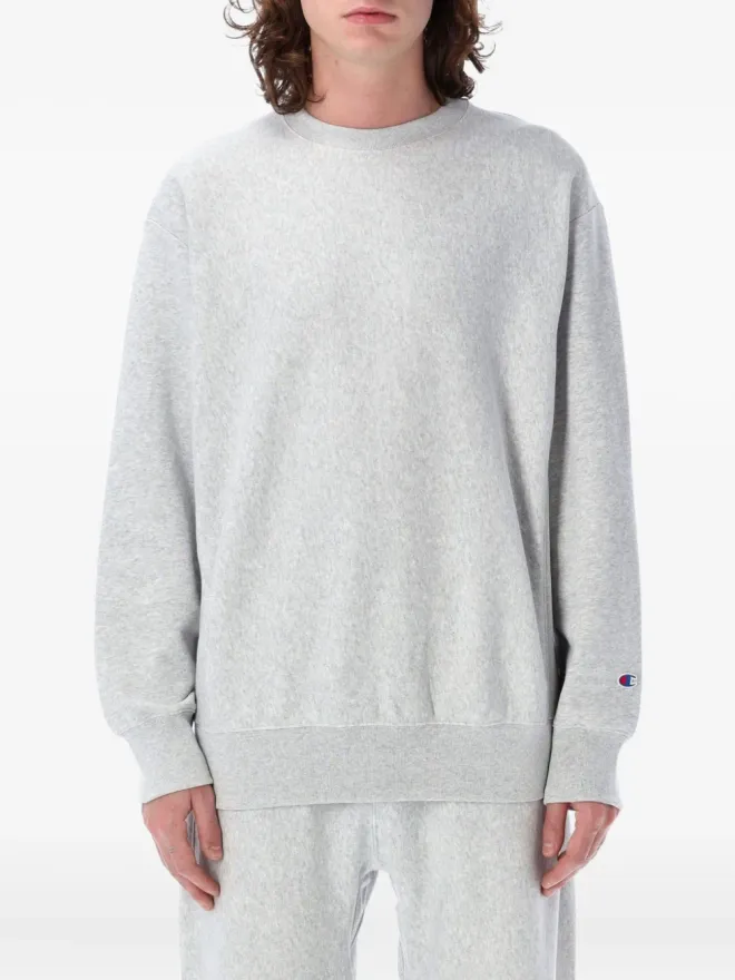 Champion Champion ロゴパッチ付きクルーネック スウェットシャツ - グレーの商品画像