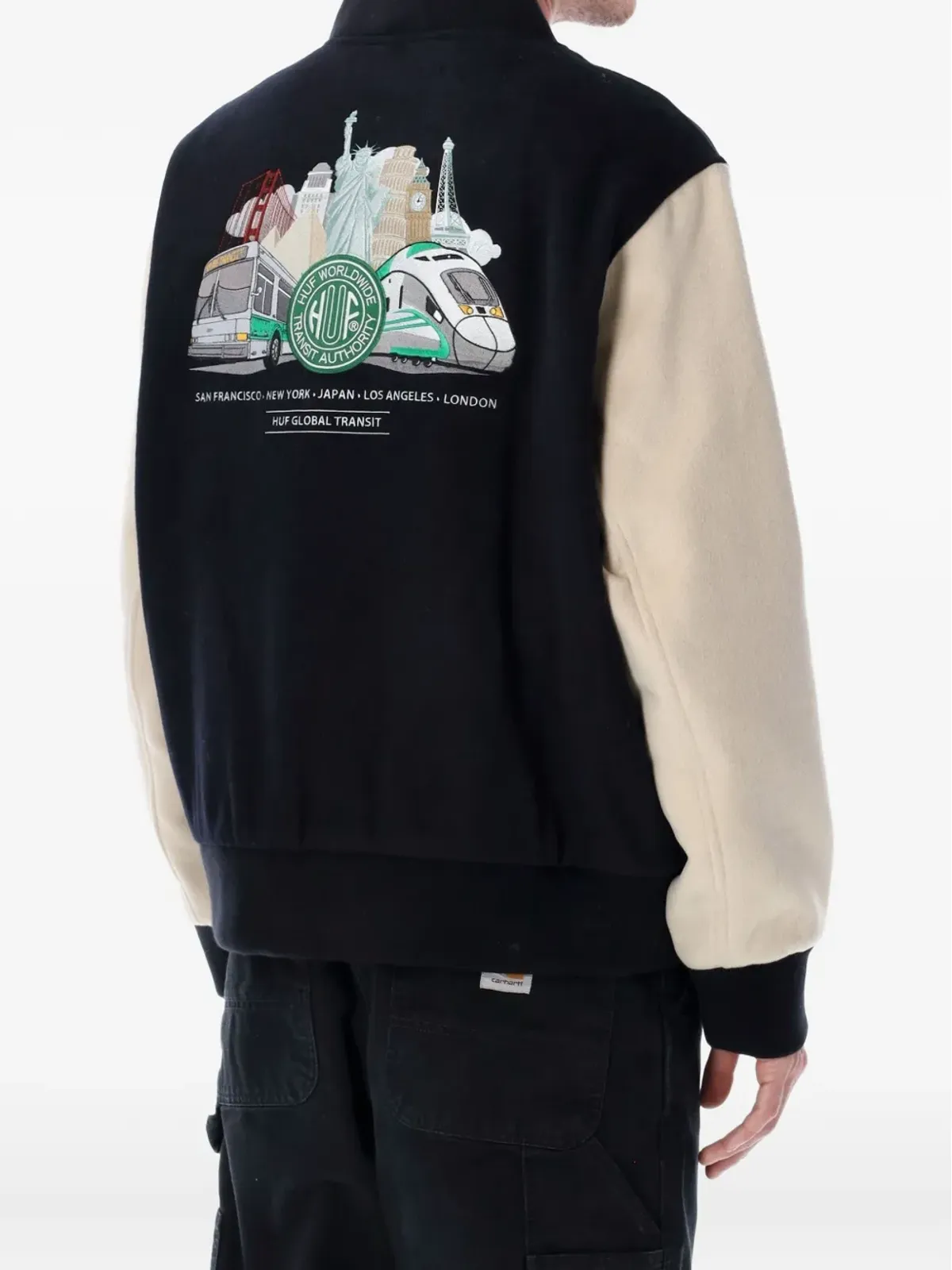 Huf グローバル トランジット バーシティジャケット - 画像2