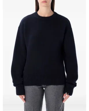 extreme cashmere long-sleeve ribbed sweater - Blue - サムネイル1