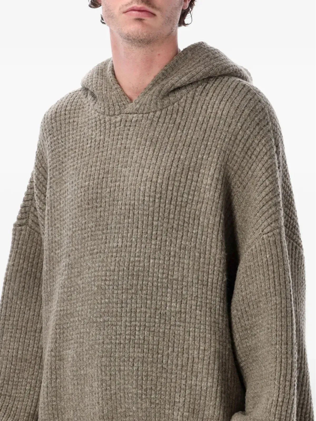 FEAR OF GOD ESSENTIALS リブ編みフード付きパーカー - 画像3
