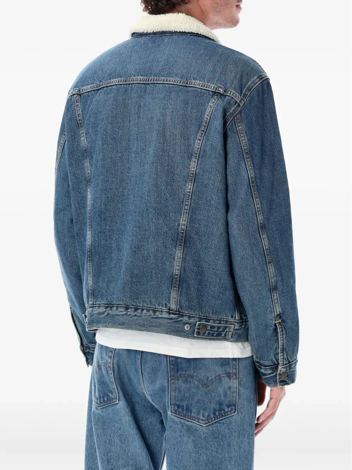 Levi's タイプIII シェルパー トラッカー ジャケット - ブルー - 画像2