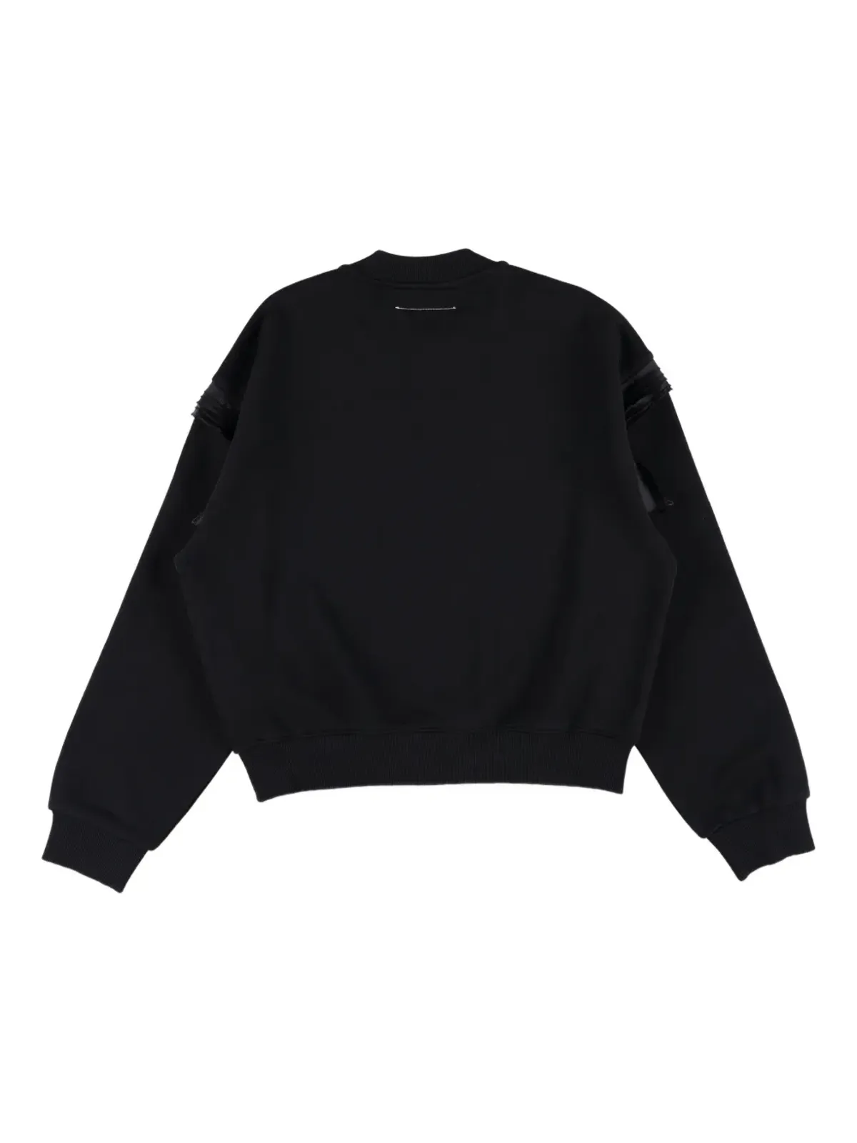MM6 Maison Margiela Kids フリル付きコットン スウェットシャツ - ブラック - 画像2