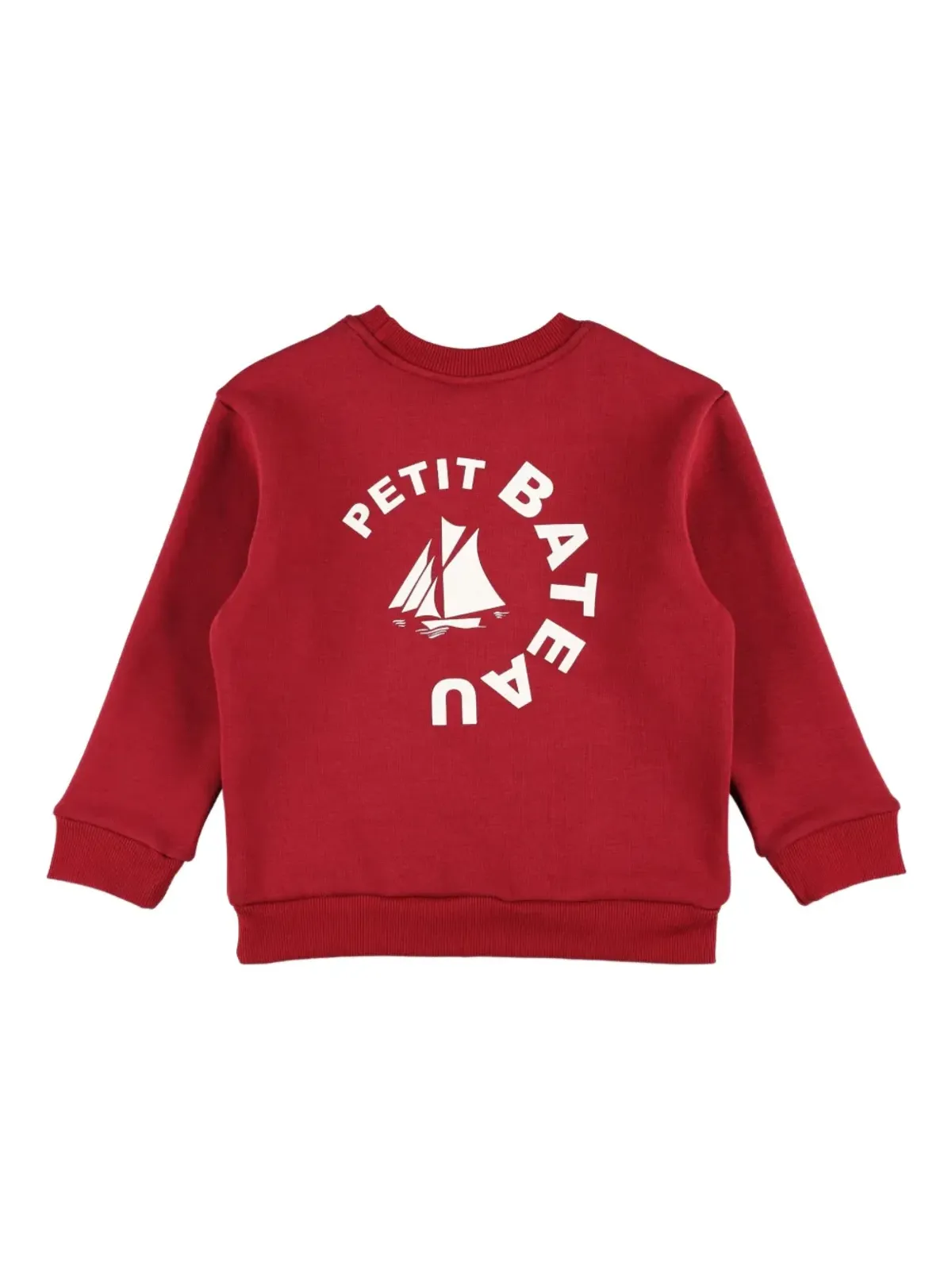 Petit Bateau ロゴパッチ長袖スウェットシャツ - 画像2