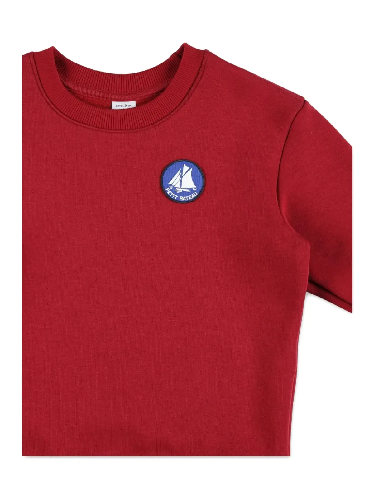 Petit Bateau ロゴパッチ長袖スウェットシャツ - 画像3