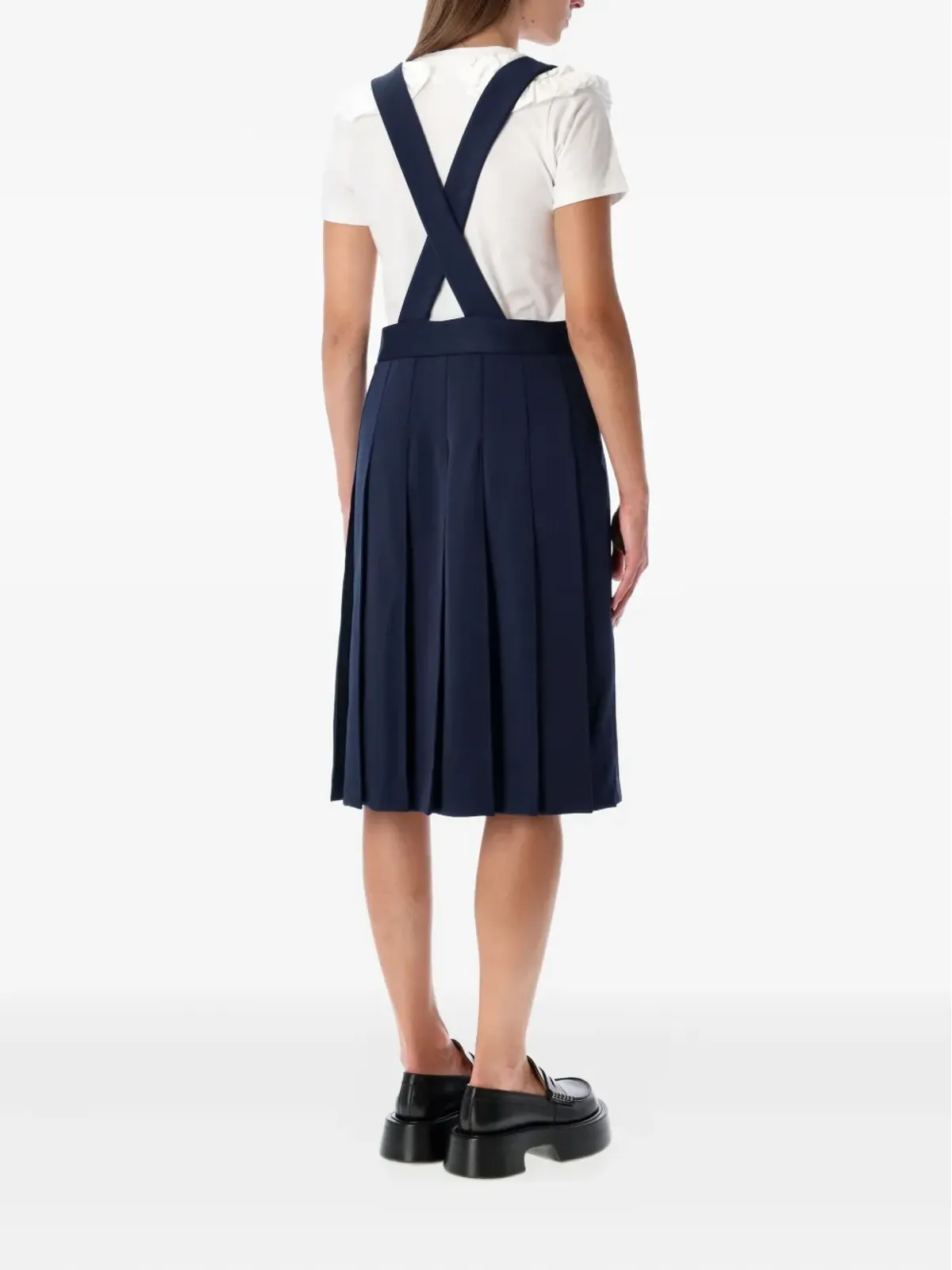 Comme Des Garçons Girl プリーツ付きピナフォアドレス - 画像2