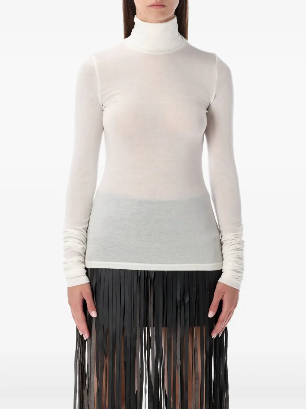 The Garment ロールネック ギャザー トップ - 画像1