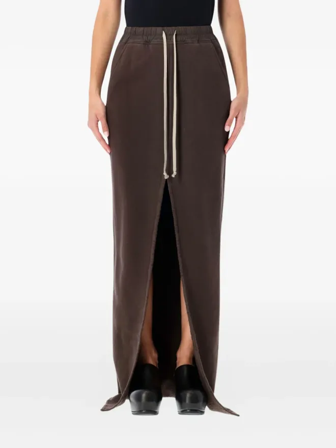 Rick Owens DRKSHDW Rick Owens DRKSHDW Phleg Pillar ドローコード・スリット スカートの商品画像