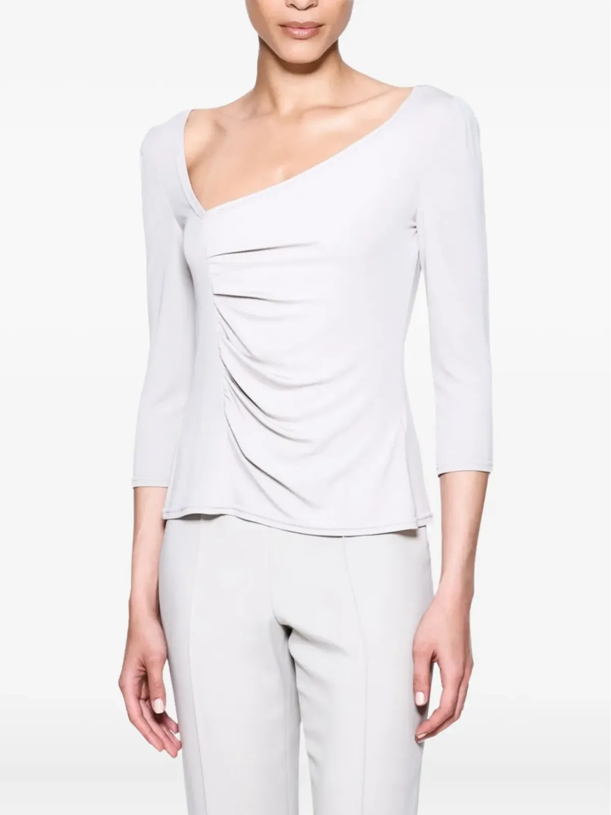 Giorgio Armani アシンメトリック・リュシュトップ - 画像2