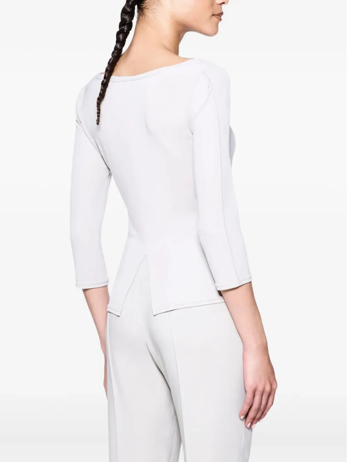 Giorgio Armani アシンメトリック・リュシュトップ - 画像3