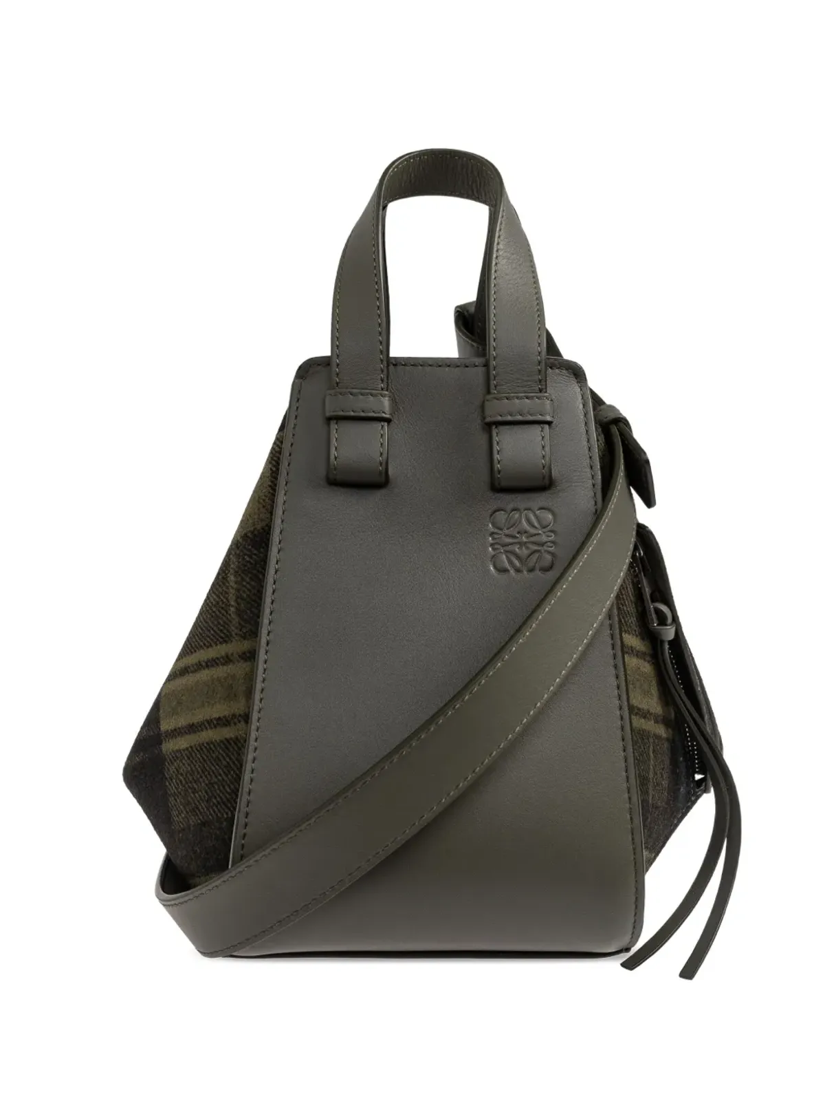 LOEWE ハンモック プリントタータン トートバッグ - グリーン - 画像1