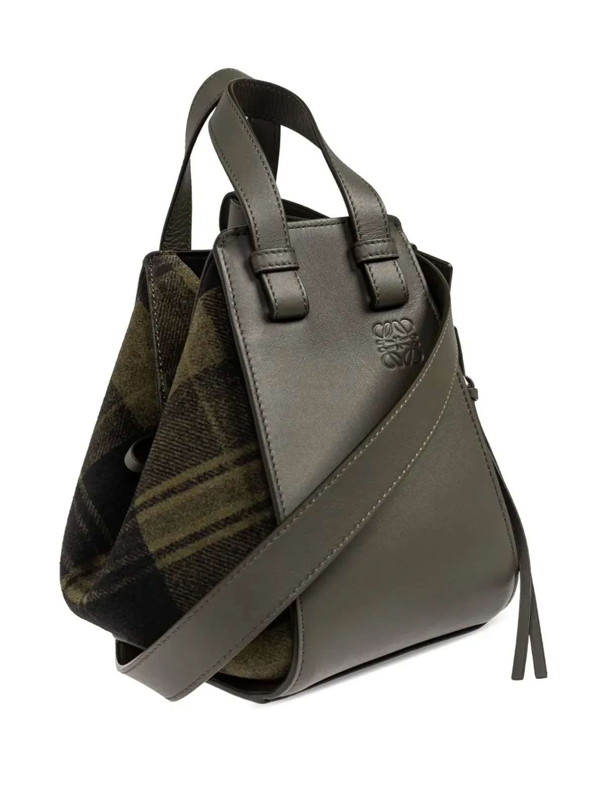 LOEWE ハンモック プリントタータン トートバッグ - グリーン - 画像4