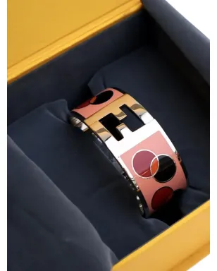 Fendi Pre-Owned エナメル Fendista ヒンジブレスレット ピンク - サムネイル5