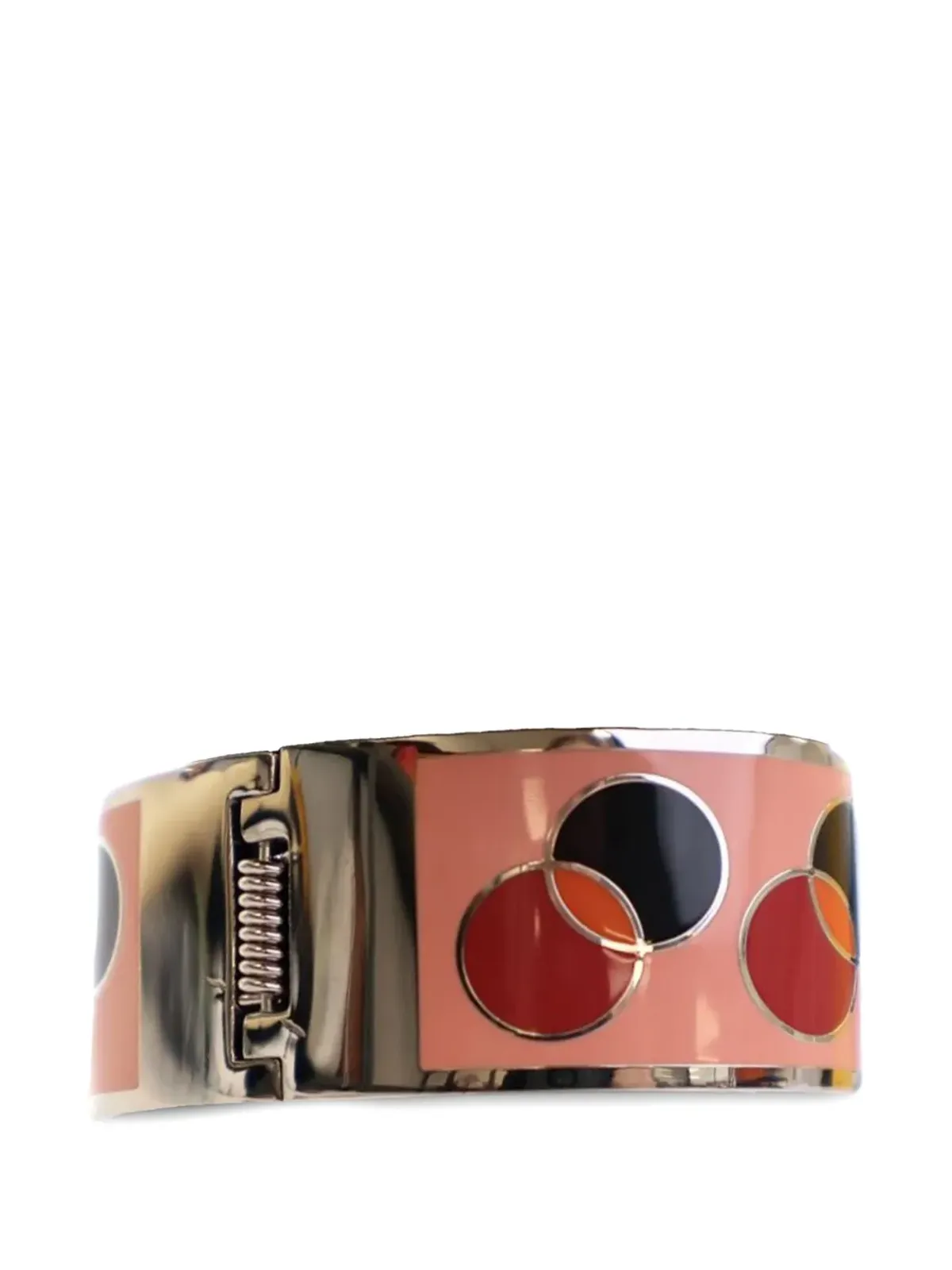 Fendi Pre-Owned エナメル Fendista ヒンジブレスレット ピンク - 画像2