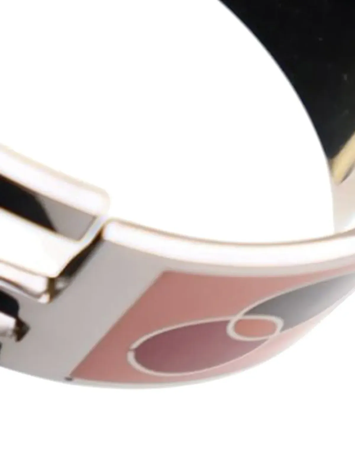 Fendi Pre-Owned エナメル Fendista ヒンジブレスレット ピンク - 画像3