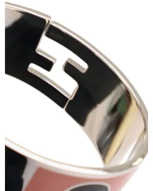 Fendi Pre-Owned エナメル Fendista ヒンジブレスレット ピンク - サムネイル4