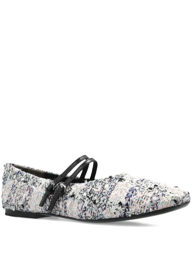 Tory Burch Tory Burch ストラップディテール バレエフラット - Whiteの商品画像