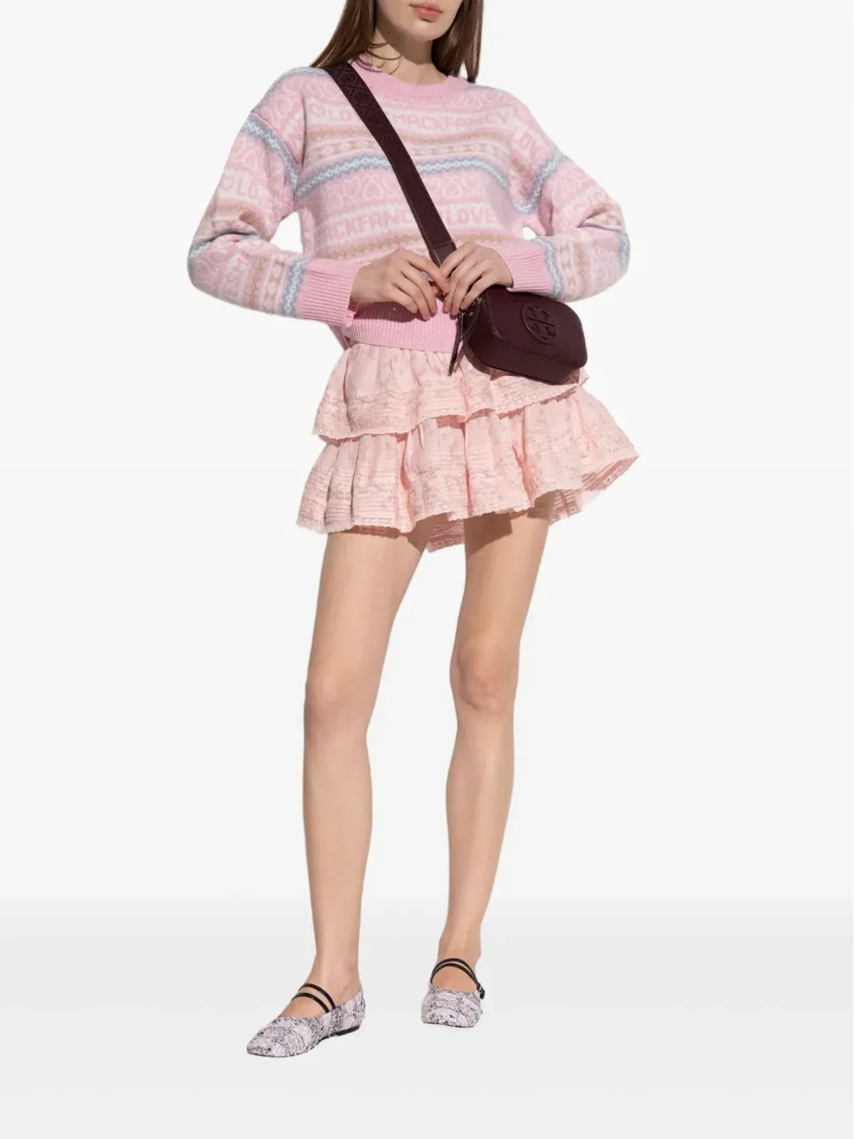 Tory Burch ストラップディテール バレエフラット - White - 画像5