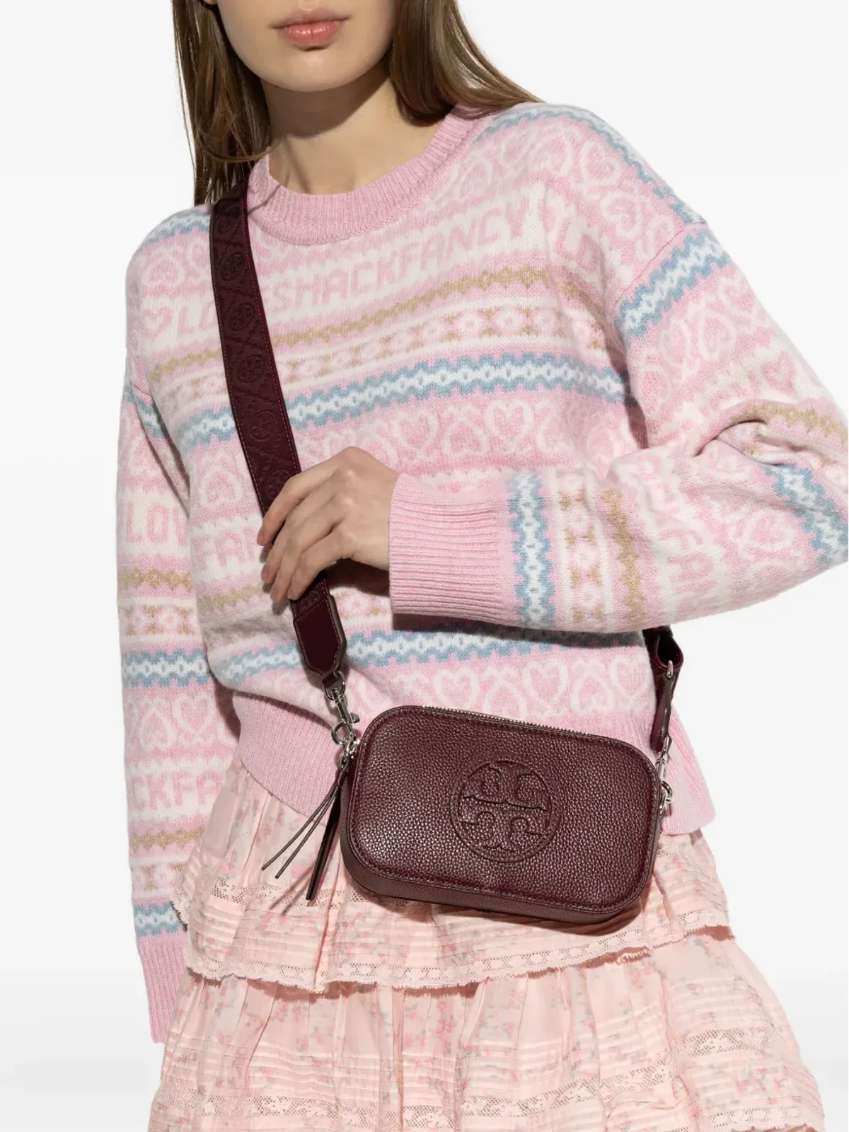 Tory Burch ミニ Miller ロゴアップリケ クロスボディバッグ - 画像2