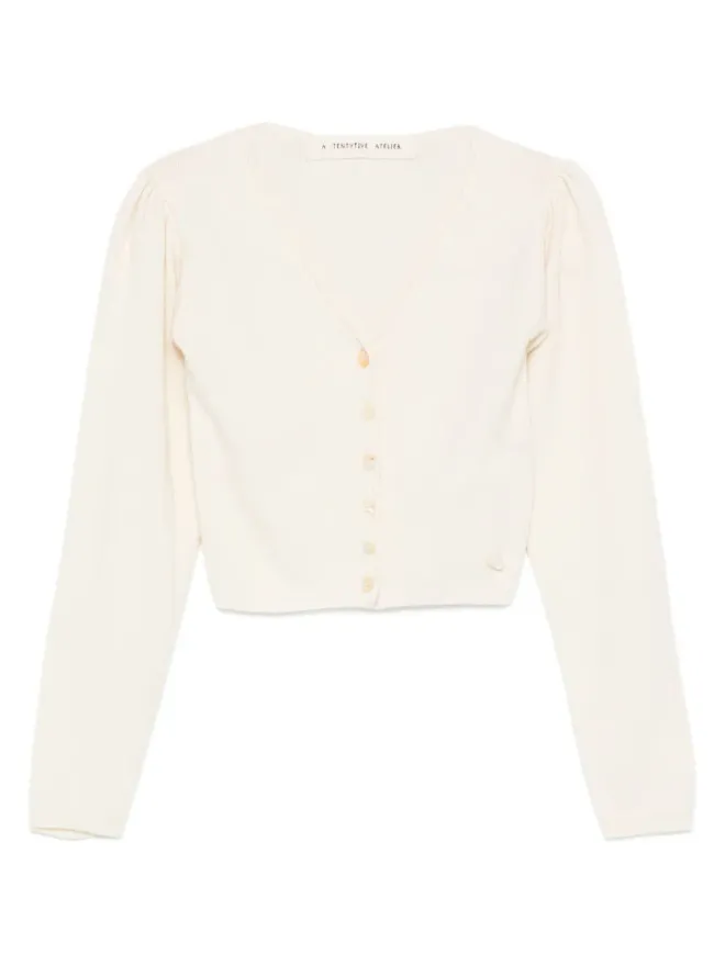 A Tentative Atelier A Tentative Atelier クロップドカーディガンの商品画像
