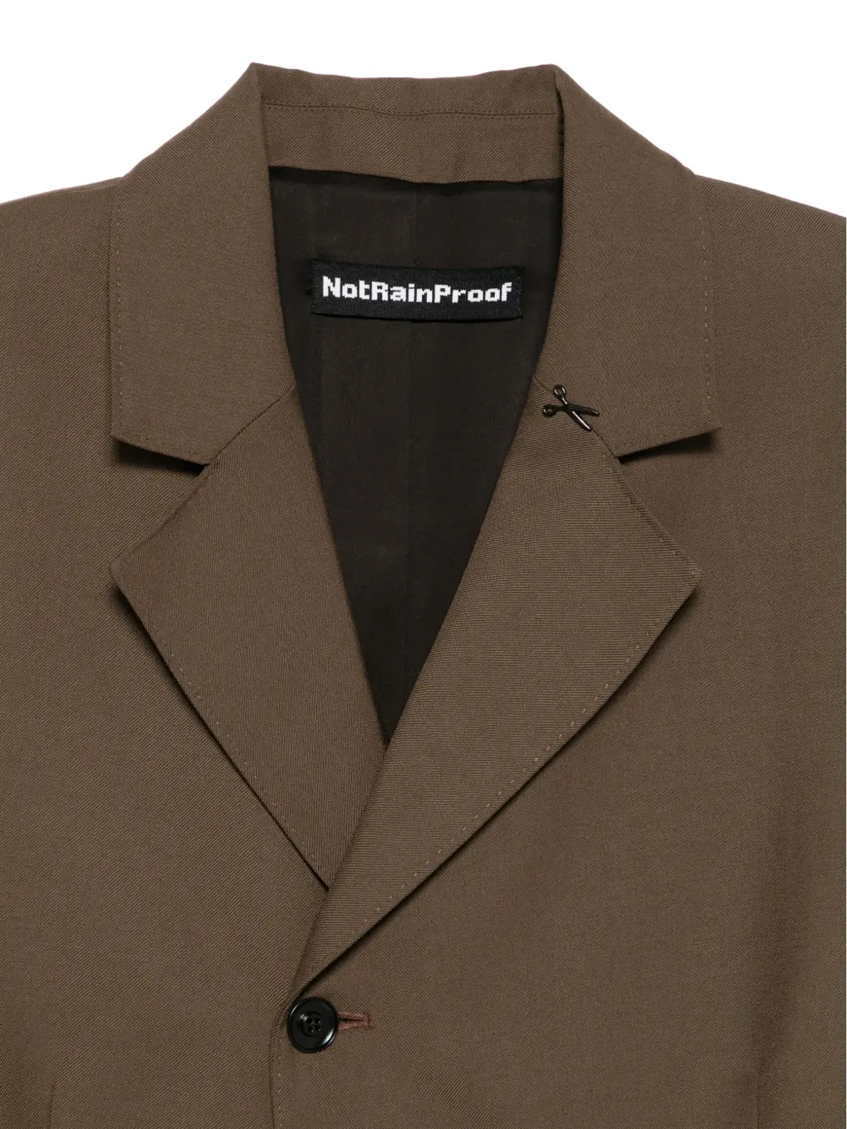 NotRainProof はさみブローチ付きブレザー - 画像3