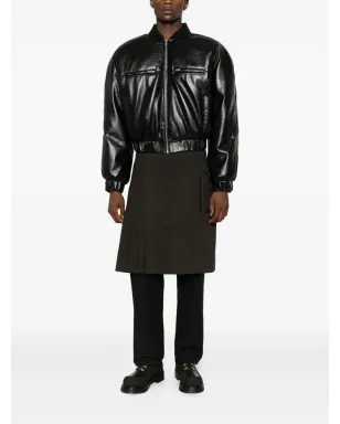 NotRainProof pleat-detail kilt - Brown - サムネイル2