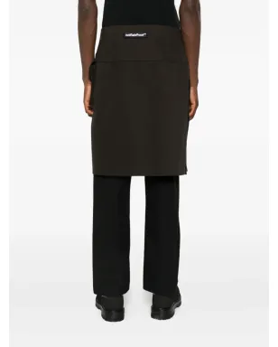 NotRainProof pleat-detail kilt - Brown - サムネイル4