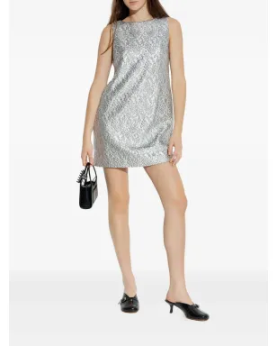 Kate Spade フォイルレース ミニドレス グレー - サムネイル2