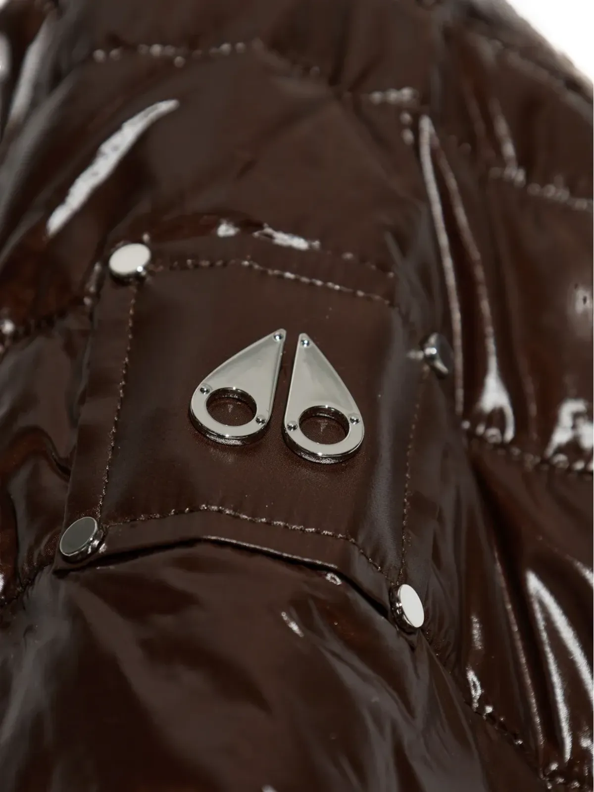 Moose Knuckles キルティングポケットジャケット ブラウン - 画像5