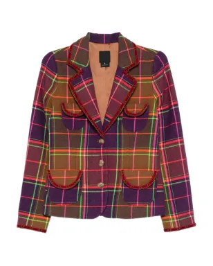 Anna Sui チェック柄ジャケット - サムネイル1