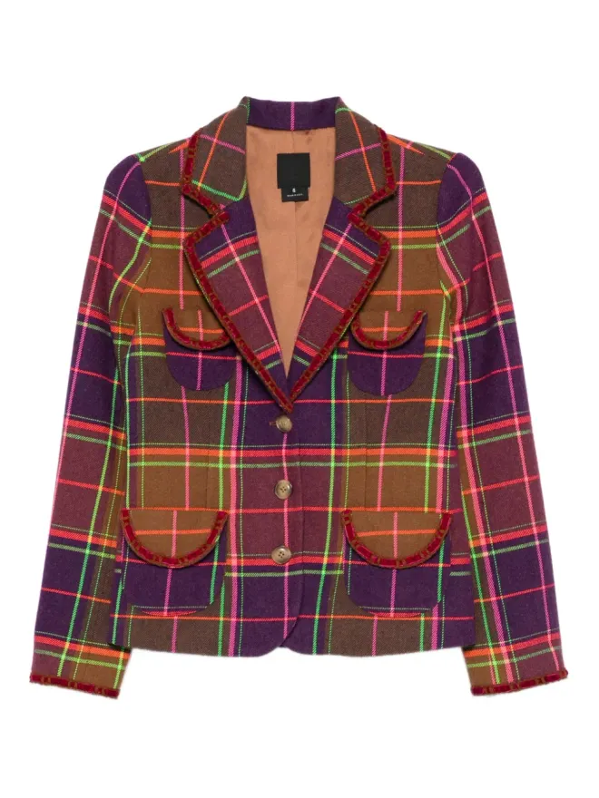 Anna Sui Anna Sui チェック柄ジャケットの商品画像