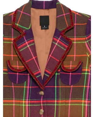 Anna Sui チェック柄ジャケット - サムネイル3