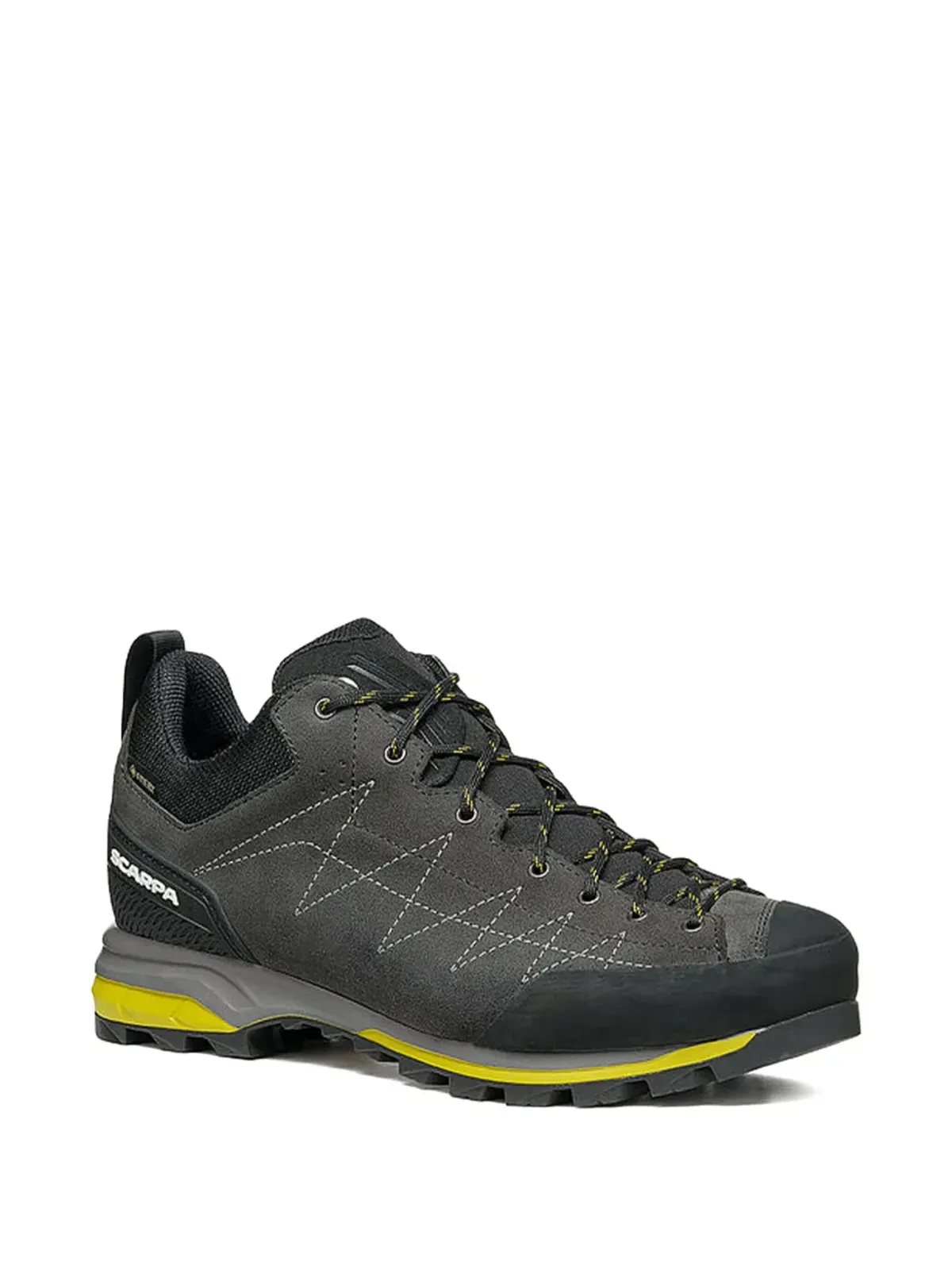 SCARPA Zodiac ジグザグステッチ レースアップスニーカー ブラック - 画像2