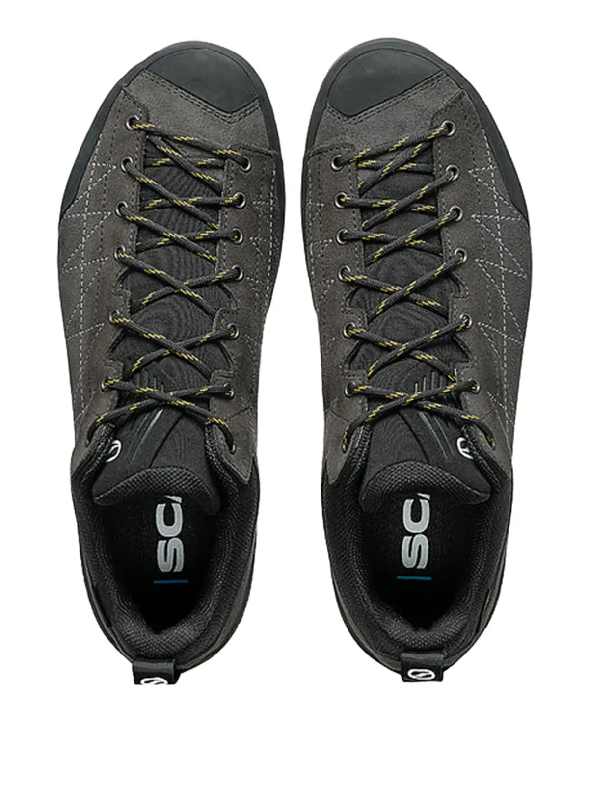 SCARPA Zodiac ジグザグステッチ レースアップスニーカー ブラック - 画像4