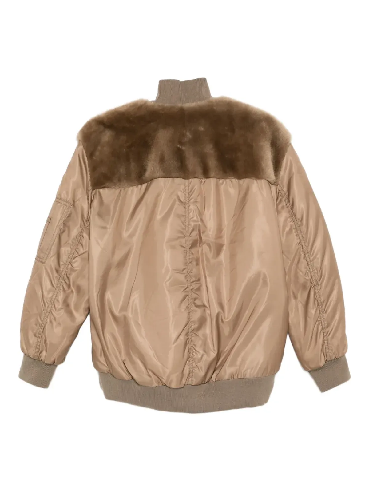 Blancha zip-up bomber jacket - Brown - 画像2