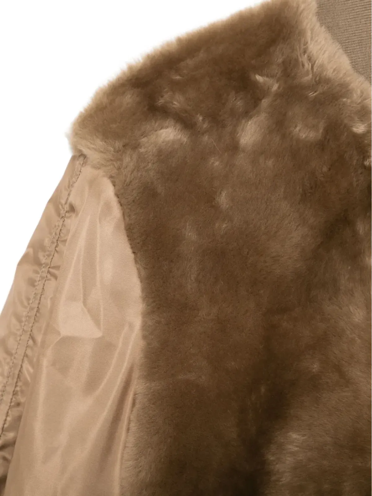 Blancha zip-up bomber jacket - Brown - 画像3